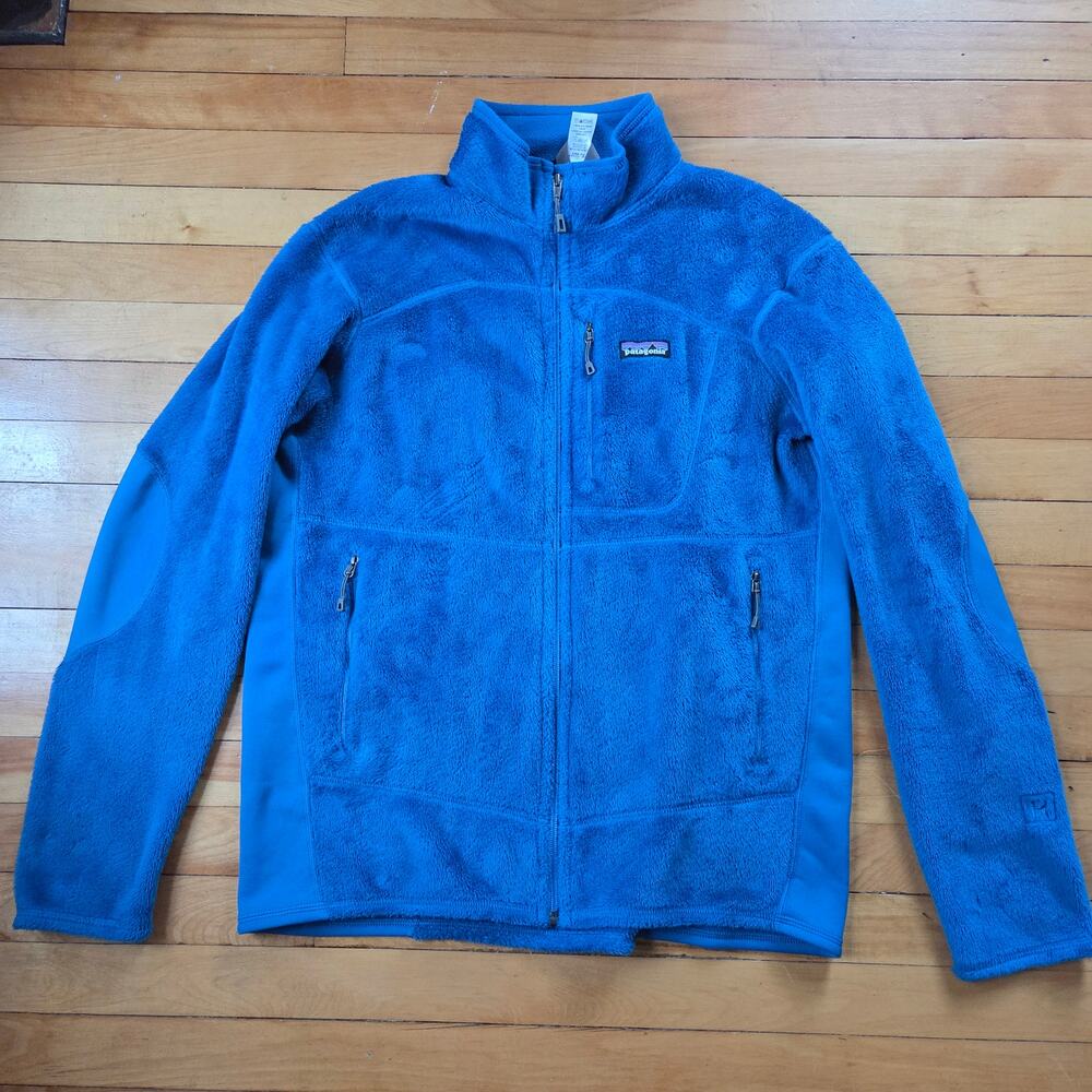 Patagonia Polartec Thermal Pro Full Zip Performance Fleece Jacket Blue Mens L
